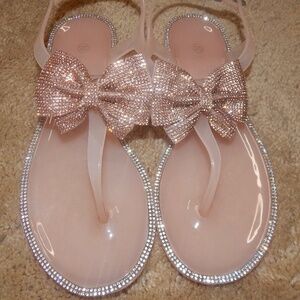 Pink Bow Sandals